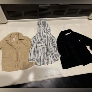 Bundle of 3 Lightweight Jackets Size 2-3t